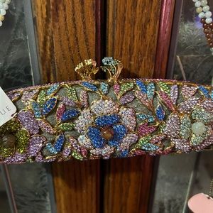 Stunning Evening Bag Brand New Tags On . Purchased at Saks Fifth Avenue $ 1895